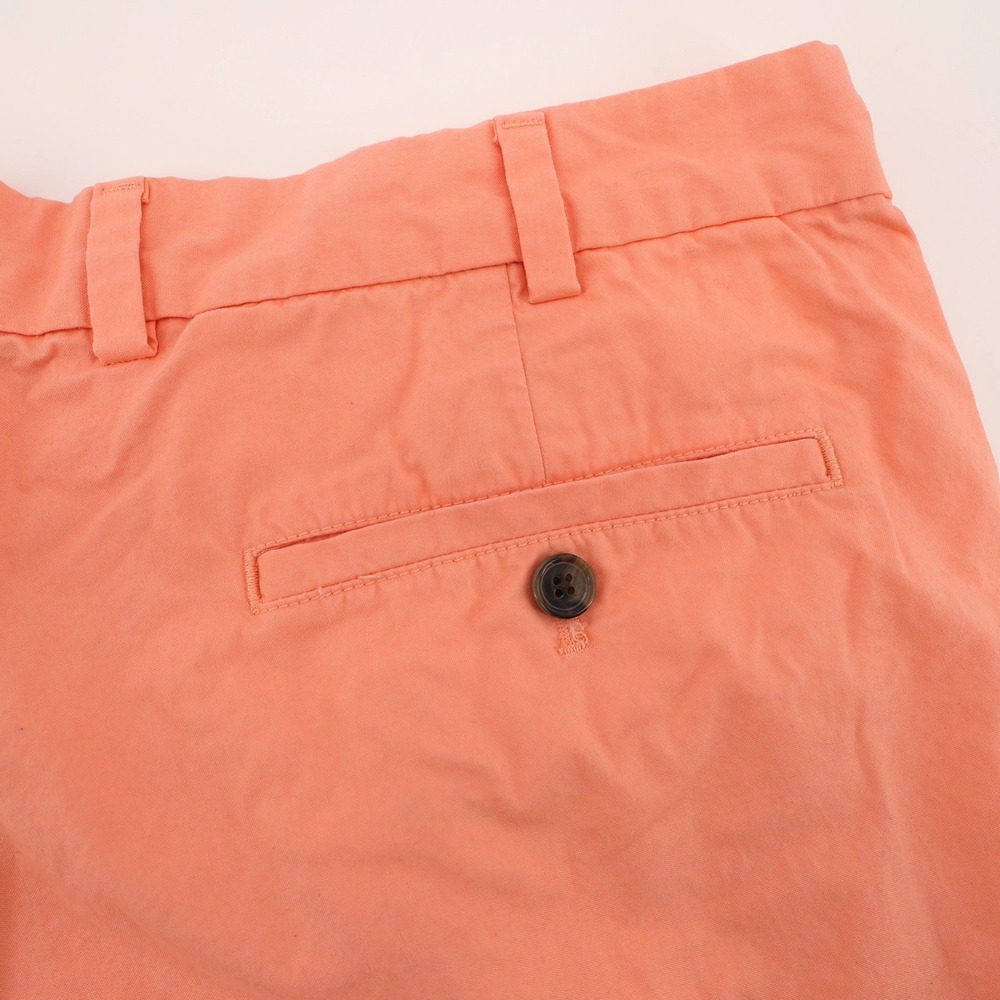 Brooks Brothers Cotton Chino Shorts Peach Coral Mens Firs 34" Inseam 11"